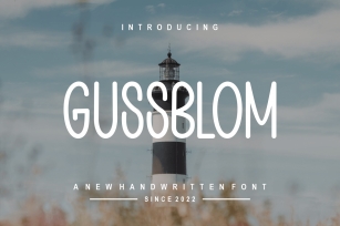 Gussblom Font Download