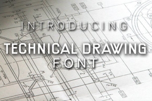 Technical Drawing Font Download