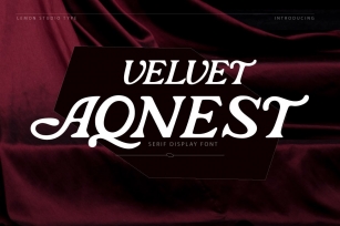 Velvet Aqnest Font Download
