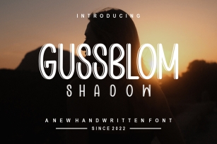 Gussblom Shadow Font Download