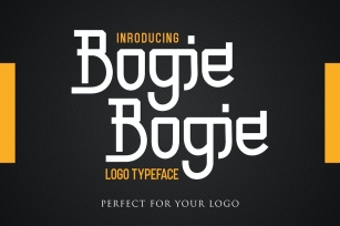 Bogie Bogie Bold Display Logo Vintage Retro TNI Font Download