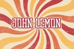 John Lemon - Groovy Display Font Font Download