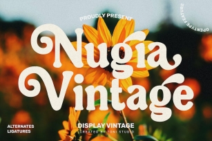 Nugia |Modern Vintage Font Download