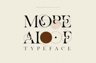 More Aloof Typeface Font Font Download
