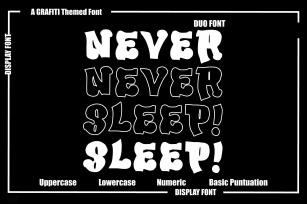 Never Sleep Font Download