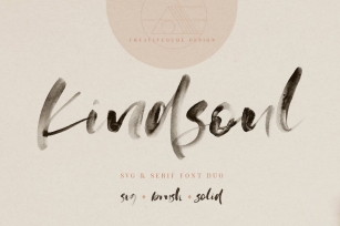 KindSoul SVG Script & Serif Font Duo Font Download