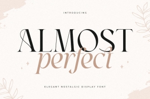 Almost - Elegant Nostalgic Display Font Font Download