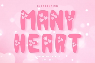 Many Heart Font Download