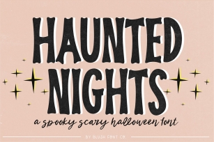 HAUNTED NIGHTS Spooky Halloween Font Download