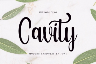 Cavity Font Download