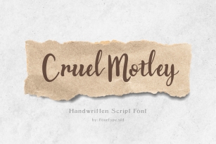 Cruel Motley Font Download