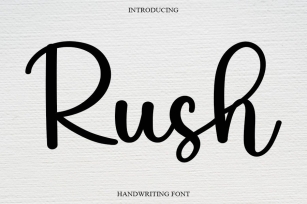 Rush Font Download