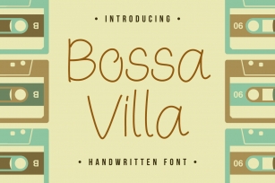 Bossa Villa Font Download
