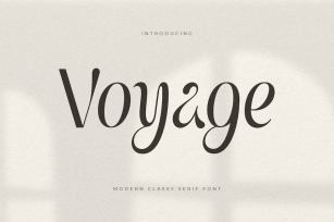 Voyage - Modern Classy Serif Font Font Download