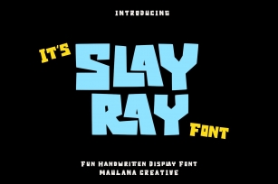 Slayray Bouncy Display Font Download