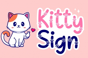 Kitty Sign Font Download