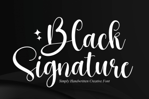 Black Signature Font Download