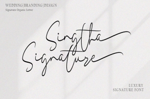 Singtha Signature Font Download