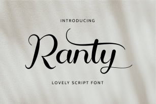 Ranty Lovely Script Font Download