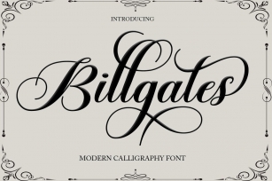 Billgates Font Download