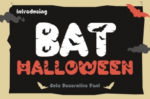 Bat Halloween Font Download