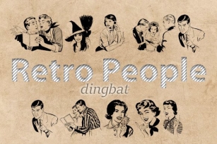 Retro People Font Download