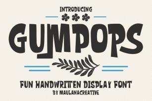 Gumpops Handwritten Display Font Download