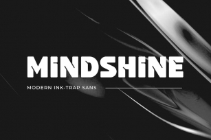 Mindshine - Modern Ink Trap Display Sans Serif Font Download