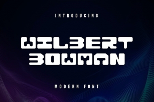 Wilbert Bowman Modern Font Font Download