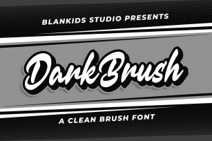 Dark brush a Clean Brush Font Download