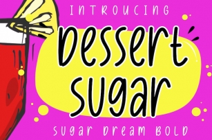 Dessert Sugar Monoline Display Kids Font ALD Font Download