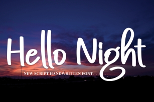 Hello Night Font Download
