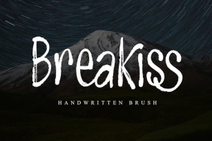 Breakiss Modern Bold Handwritten Brush Font TNI Font Download