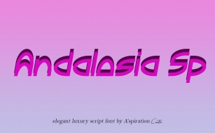 Andalosia Sp Font Download