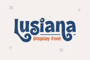 Lusiana Modern Elegant Display Bold Font TNI Font Download