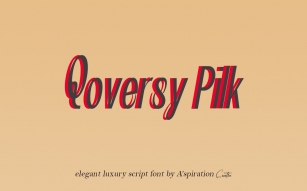 Qoversy Pilk Font Download