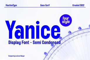 VT Yanice Display Semi Condensed Font Download