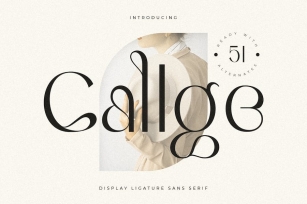 Callge - Display Ligature Sans Serif Font Download