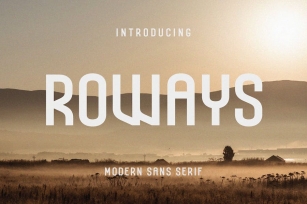 Roways – Modern Sans Serif Font Download