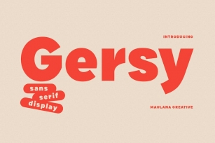 Gersy Sans Serif Display Font Font Download