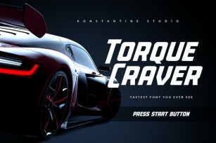 Torque Craver - Fast Racing Fonts Font Download