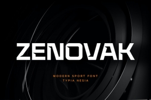 Zenovak - Sport Display Sans Serif Font Font Download