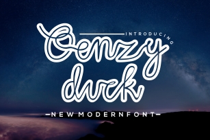 Qenzyduck Font Download