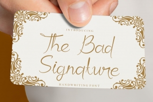 The Bad Signature Font Download