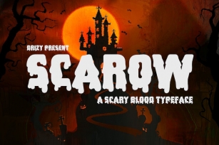 Scarow - Blood Dripping Fonts Font Download