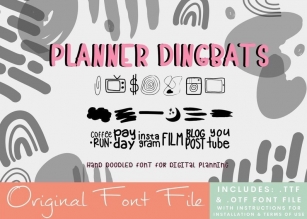 Planner Dingbats Font Download