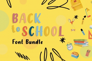 Back to School Bundle Font Download