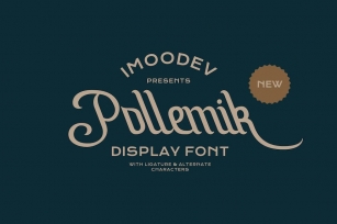 Pollemik - Handwritten Script Font Font Download