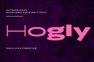 Hogly Extended Sans Serif Font Download