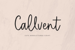 Callvent Handwriting Font Download